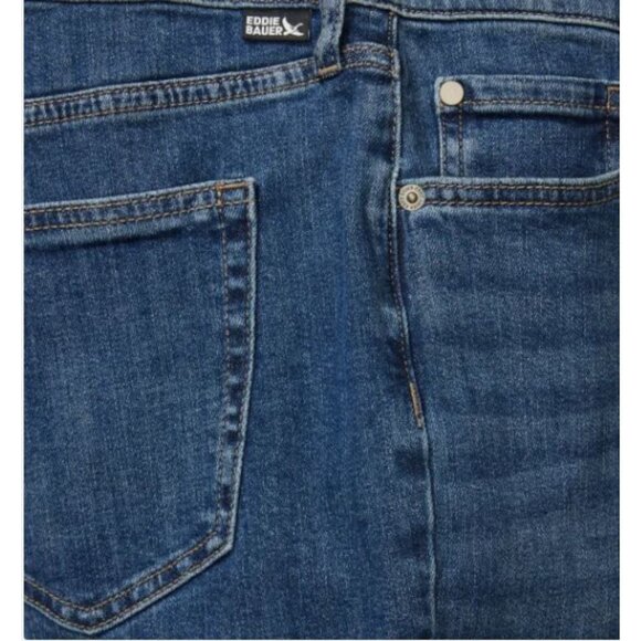 NWOT Eddie Bauer Boyfriend Crop Jeans | Blue - Picture 4 of 4